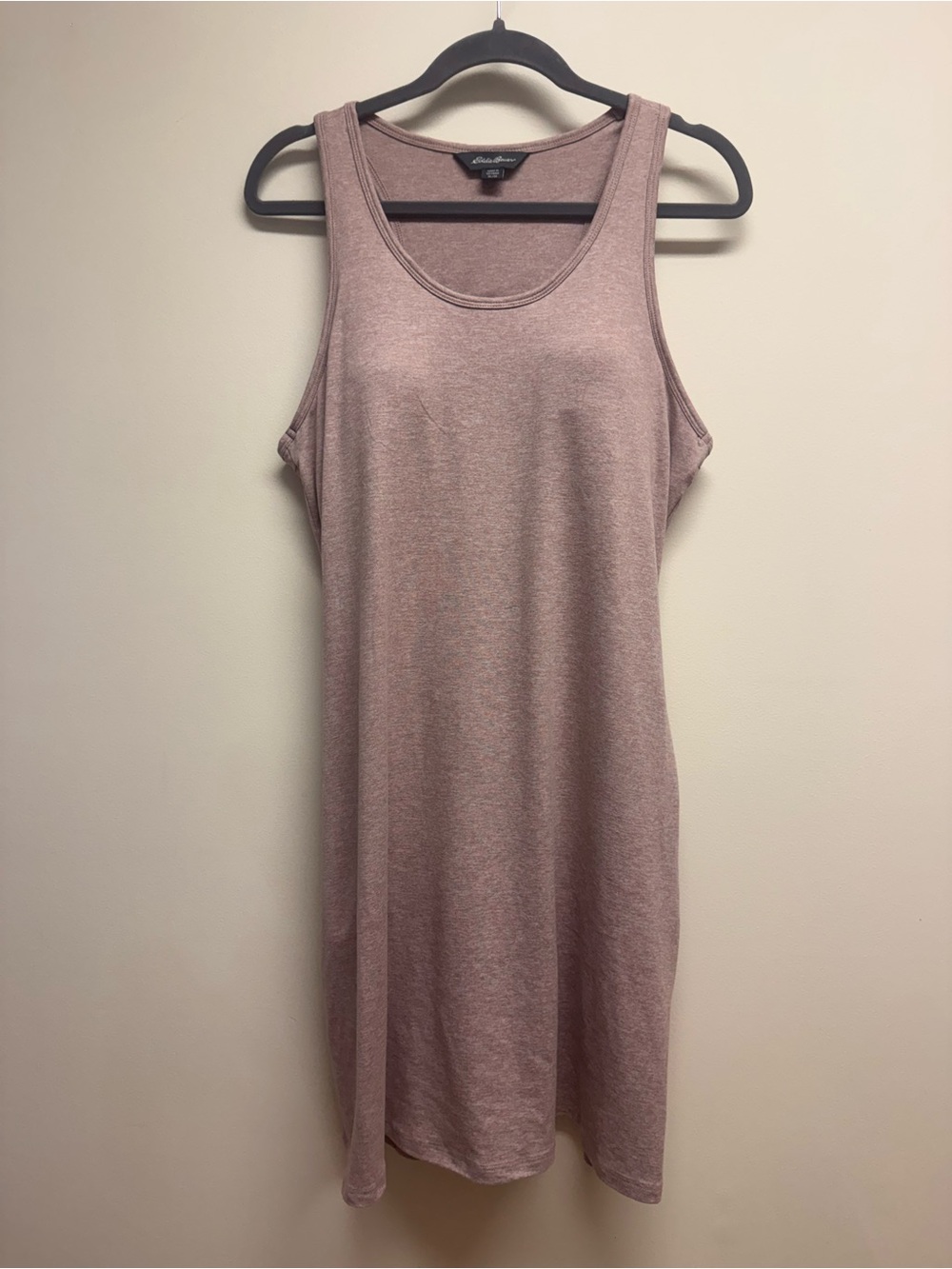 Eddie Bauer Dusty Rose Sleeveless Midi Tank Dress Like New Size XL